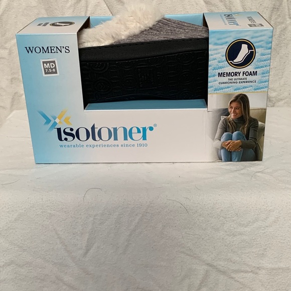 Isotoner Memory Foam Slippers - Picture 2 of 4